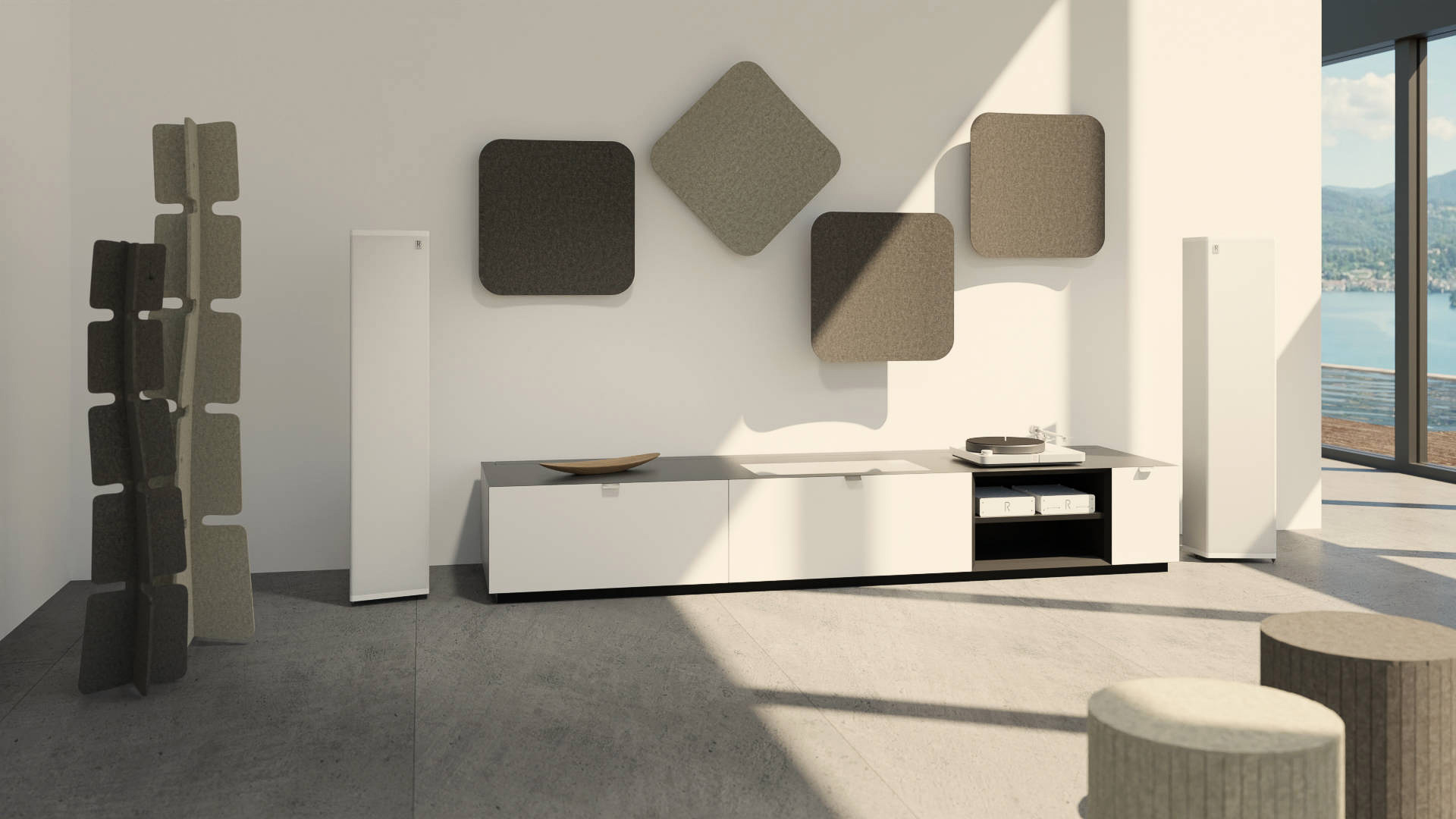 ROWEN S12 mit living.audio Paneelen